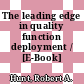 The leading edge in quality function deployment / [E-Book]
