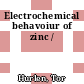 Electrochemical behavoiur of zinc /