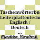 Taschenwörterbuch Leiterplattentechnik Englisch / Deutsch - Deutsch / Englisch /