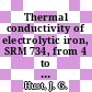 Thermal conductivity of electrolytic iron, SRM 734, from 4 to 300 K /