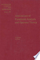 Applications of functional analysis and operator theory [E-Book] /
