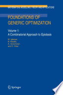 Foundations of Generic Optimization [E-Book] : Volume 1: A Combinatorial Approach to Epistasis /