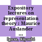 Expository lectures on representation theory : Maurice Auslander Distinguished Lectures and International Conference, April 25-30, 2012, Woods Hole Oceanographic Institute, Quissett Campus, Falmouth, MA [E-Book] /