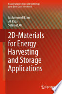 2D-Materials for Energy Harvesting and Storage Applications [E-Book] /