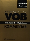 VOB Teile A und B : Kommentar /