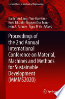 Proceedings of the 2nd Annual International Conference on Material, Machines and Methods for Sustainable Development (MMMS2020) [E-Book] /