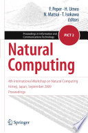 Natural Computing [E-Book] : 4th International Workshop on Natural Computing Himeji, Japan, September 2009 Proceedings /