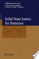 Solid State Ionics for Batteries [E-Book] /