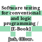 Software testing for conventional and logic programming / [E-Book]