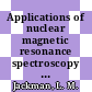 Applications of nuclear magnetic resonance spectroscopy in organic chemistry /