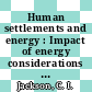 Human settlements and energy : Impact of energy considerations on the planning and development of human settlements: seminar: account : Ottawa, 03.10.77-14.10.77.