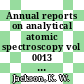 Annual reports on analytical atomic spectroscopy vol 0013 : Reviewing 1983.