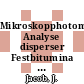 Mikroskopphotometrische Analyse disperser Festbitumina in Sedimenten /