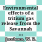 Environmental effects of a tritium gas release from the Savannah River plant december 31, 1975 : [E-Book]