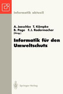 Informatik für den Umweltschutz : Symposium 0007 : Ulm, 31.03.93-02.04.93.
