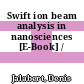 Swift ion beam analysis in nanosciences [E-Book] /