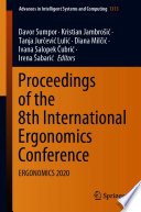 Proceedings of the 8th International Ergonomics Conference [E-Book] : ERGONOMICS 2020 /