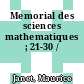 Memorial des sciences mathematiques  ; 21-30 /