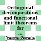 Orthogonal decompositions and functional limit theorems for random graph statistics [E-Book] /