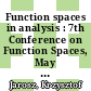 Function spaces in analysis : 7th Conference on Function Spaces, May 20-24, 2014, Southern Illinois University, Edwardsville [E-Book] /