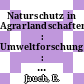 Naturschutz in Agrarlandschaften : Umweltforschung : Tagung : Hohenheim, 01.83.