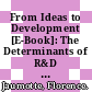 From Ideas to Development [E-Book]: The Determinants of R&D and Patenting /