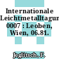 Internationale Leichtmetalltagung: 0007 : Leoben, Wien, 06.81.