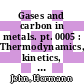 Gases and carbon in metals. pt. 0005 : Thermodynamics, kinetics, and properties. pt. 5: group 4a metals (1). titanium (ti)
