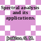 Spectral analysis and its applications.