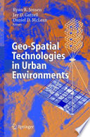 Geo-Spatial Technologies in Urban Environments [E-Book] /