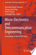 Micro-Electronics and Telecommunication Engineering [E-Book] : Proceedings of 6th ICMETE 2022 /