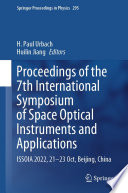 Proceedings of the 7th International Symposium of Space Optical Instruments and Applications [E-Book] : ISSOIA 2022, 21-23 Oct, Beijing, China /