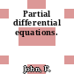 Partial differential equations.