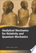 Analytical mechanics for relativity and quantum mechanics [E-Book] /