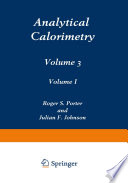 Analytical Calorimetry [E-Book] : Volume 3 /