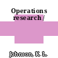 Operations research /