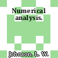 Numerical analysis.