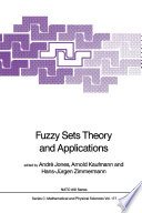 Fuzzy Sets Theory and Applications [E-Book] /