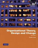 Organizational theory, design and change /