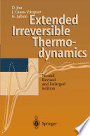 Extended Irreversible Thermodynamics [E-Book] /