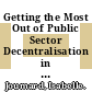 Getting the Most Out of Public Sector Decentralisation in Japan [E-Book] /