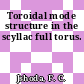 Toroidal mode structure in the scyllac full torus.