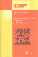Thermal nonequilibrium phenomena in fluid mixtures /