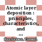 Atomic layer deposition : principles, characteristics, and nanotechnology applications [E-Book] /