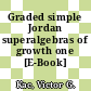 Graded simple Jordan superalgebras of growth one [E-Book] /