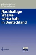 Nachhaltige Wasserwirtschaft in Deutschland /