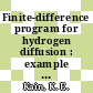 Finite-difference program for hydrogen diffusion : example problems manual : [E-Book]