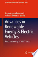 Advances in Renewable Energy & Electric Vehicles [E-Book] : Select Proceedings of AREEV 2022 /