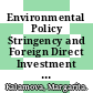 Environmental Policy Stringency and Foreign Direct Investment [E-Book] /