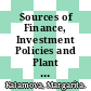 Sources of Finance, Investment Policies and Plant Entry in the Renewable Energy Sector [E-Book] /